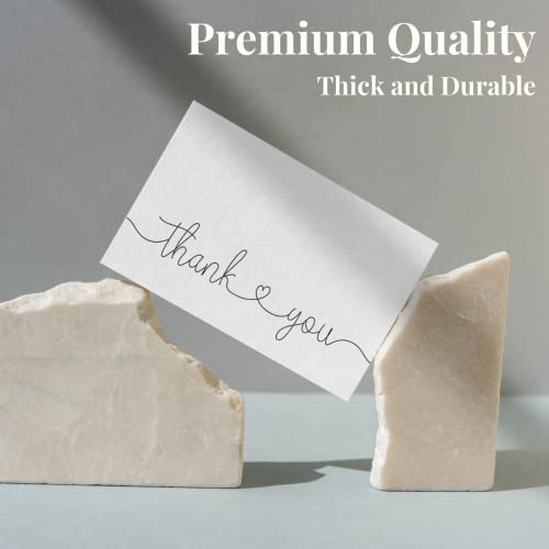 Thank You Cards with Kraft Envelopes and Stickers, Bulk Pack of 20, 4x6 Inch Professional Looking - Suitable for Business, Baby Shower, Wedding, Small Business, Graduation, Bridal Shower, Funeral - color: Thank You (Heart)