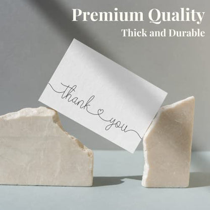 Thank You Cards with Kraft Envelopes and Stickers, Bulk Pack of 20, 4x6 Inch Professional Looking - Suitable for Business, Baby Shower, Wedding, Small Business, Graduation, Bridal Shower, Funeral - color: Thank You (Heart)