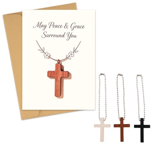 Christian Cross Pocket Hug Token Catholic Religious Greeting Cards with Cross Christians Gifts for Church Christmas Conference Gifts for Women Men Prayer Faith Christmas Exchange Card for Friend Guest - color: Christians Gifts Card