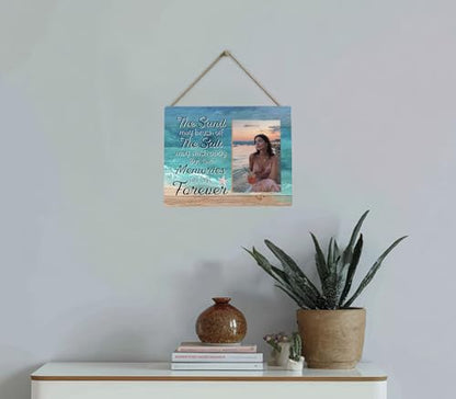 Beach Picture Frames Gift for Women,Beach Vacation Gifts for Friends Couples,Coastal Photo Frame - color: Beach