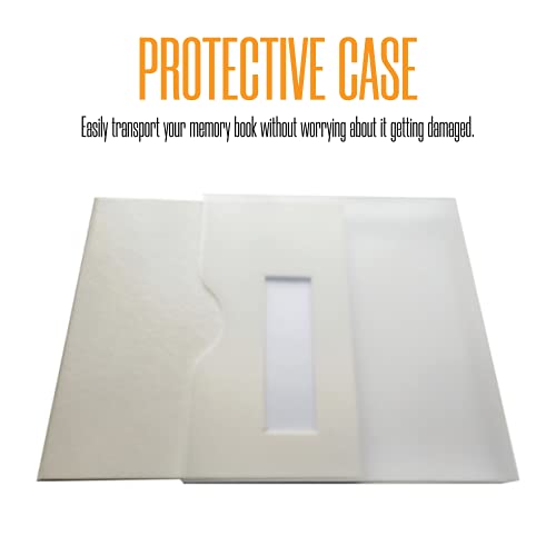 2x6 Strip Album, White Cover White Pages, 2 Gel Pens, 20pk - color: White, size: 20