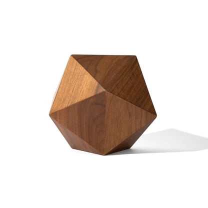 Contemporary Cremation Urn for Ashes, Handmade Walnut Wood Urn, TSA Approved Urn, The Bleecker Memorial in Walnut (Medium) by Oaktree - size: Medium
