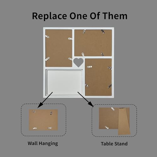 GENTLE DEER Collage Picture Frames, Photo Frame for Wall Hanging & Tablet Display (Black, 5X7) - color: Black, size: 5X7