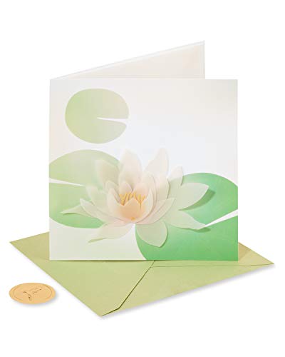 Papyrus Sympathy Card (Not Alone) - color: Green and white