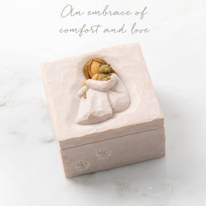 Willow Tree Comfort, sculpted hand-painted Keepsake Box | Pet-Themed Figure, Holds Small Treasures, Hidden Message Inside, Cast from a Susan Lordi Original Carving, Fitted Gift Box