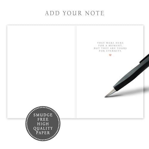 Hat Acrobat Miscarriage Sympathy Card with Envelope - Pregnancy Loss Card with Heartfelt Message Inside - Infant Loss Bereavement Gift for Grieving Mother - color: Forever Star