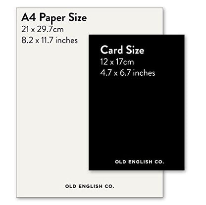 Old English Co. Floral Envelope Thinking of You Card for Her - Floral Sympathy Card for Friends and Family - Condolences, Get Well Soon Card for Women and Men | Blank Inside with Envelope