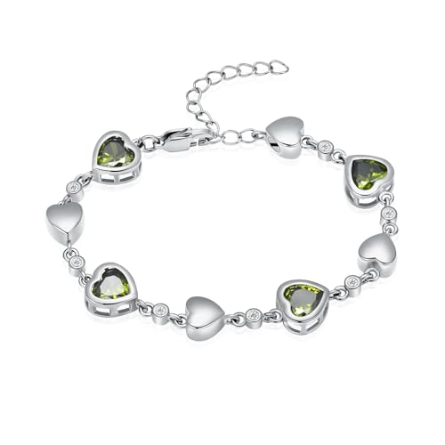 zeqingjw Heart Cremation Bracelet for Ashes - Urn Bracelet Memorial Keepsake Jewelry - Ashes Holder for Women - color: Silver-Green
