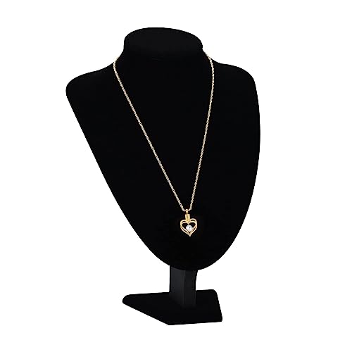 shajwo Cremation Jewelry Heart Urn Necklace for Ashes of Loved One - color: Gold-white