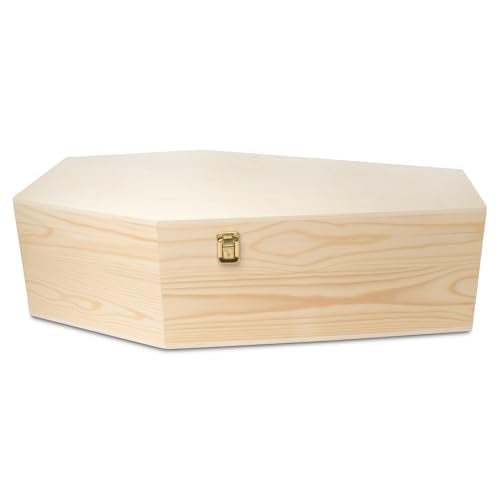 Pet Casket, Wooden Pet Burial Box, 24" Loving Dog Memorial, Strong and Safe Pet Coffin, Dignified Dog Casket, Hinged Lid Cat Casket, Baltic Birch Dog Burial Box - size: 24 inch