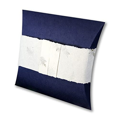 Journey Earthurn, Navy, Large 220 cu. Inch - Handcrafted from Sustainable, Biodegradable Paper for Water or Earth Burial.
