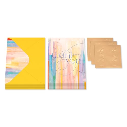 Papyrus 14-Count Blank Thank You Cards with Envelopes (Watercolor) - color: FSC STUDIO TY WATERCOLOR TEXT