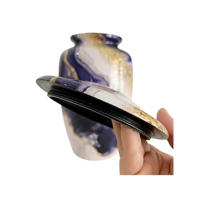 Dream River Cremation Urn for Human Ashes – Full Adult Size Funeral Urn (200 Cubic Inches) with Secure Threaded Lid – Elegant Memorial Urn Home Display - size: Large