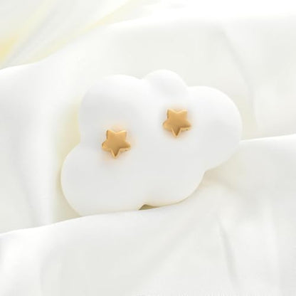 Small Star Urn Earrings for Ashes Cremation Earrings for Women Stainless Steel Cremation Jewelry Memorial Earring Keepsake Jewelry of Loved Ones with Fill Tool - color: Gold