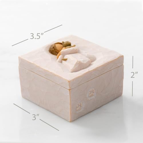 Willow Tree Comfort, sculpted hand-painted Keepsake Box | Pet-Themed Figure, Holds Small Treasures, Hidden Message Inside, Cast from a Susan Lordi Original Carving, Fitted Gift Box
