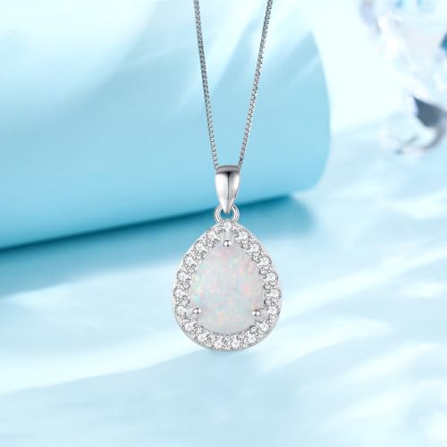 Urn necklace for Ashes 925 Sterling Silver Opal/Turquoise/Moonstone/Moss agate Pendant Cremation Memory Jewelry Keepsake Gifts for Women - style: Custom