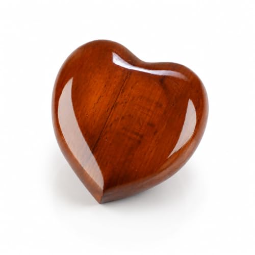 Handcrafted Heart-Shaped Wooden Urn for Human or Pet Ashes, Brown Hand-Painted Memorial Keepsake Box, Natural Wood Cremation Urn, Biodegradable Tribute - color: Brown Matt, Small (4x4x2 Inches)