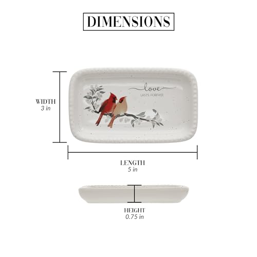 Pavilion - 5" Keepsake Dish - Cardinal Memorial Bereavement In Memory Gift Condolences Loss Of Loved One Present