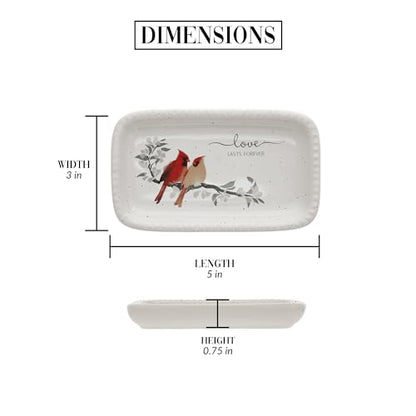 Pavilion - 5" Keepsake Dish - Cardinal Memorial Bereavement In Memory Gift Condolences Loss Of Loved One Present