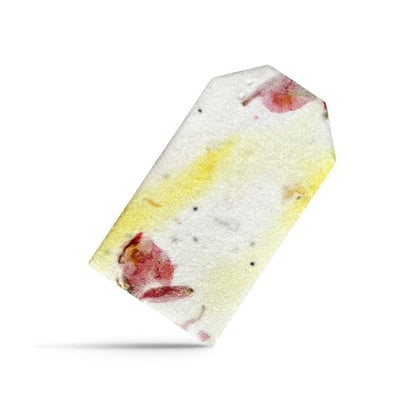 50 Pink & Yellow Plantable Seed Paper Tags - style: 50 Pink & Yellow Tags