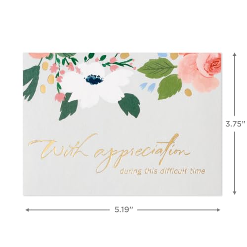 Hallmark Bulk Sympathy Thank You Cards, 50-Pack (With Appreciation)