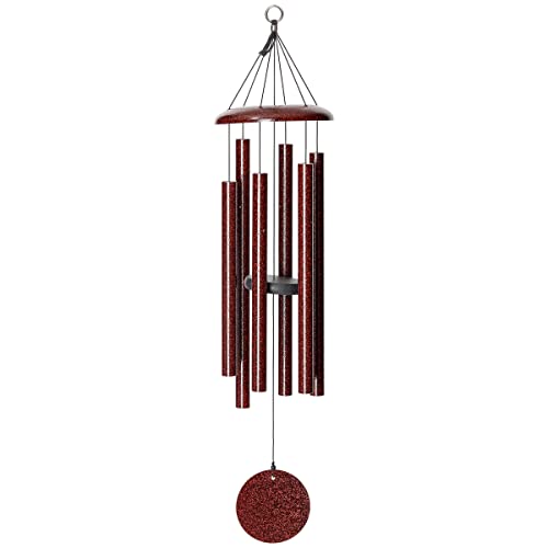 Corinthian Bells by Wind River - 36 inch Ruby Splash Wind Chime for Patio, Backyard, Garden, and Outdoor Decor (Aluminum Chime) Made in the USA - color: Ruby Splash