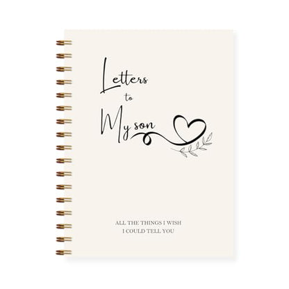 Letters to Heaven Notebook Journal 5.5x8.3, Grief Journal for Women, Memorial Sympathy Gifts for Loss of Loved One, Remembrance Bereavement Gifts Spiral Hardcover Notebook(Son) - color: Son