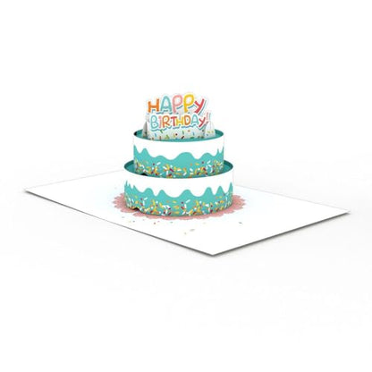 Lovepop Happy Birthday Fun Sprinkles Cake Pop-Up Card with Envelope | Paperpop Card 4.5x5.9; 3D Colorful Dessert Greeting Card for Women, Men, Kids, Daughter, Son, Mom, Dad, Husband, Wife - color: Happy Birthday Fun Sprinkles Cake
