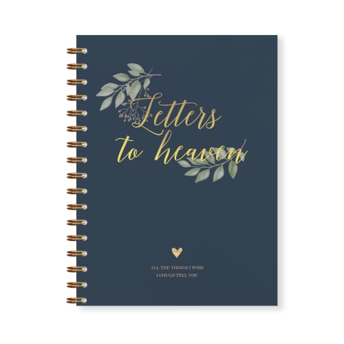 Memorial Gifts Journal for Women Men 5.5x8.7in(Blue) - color: Blue