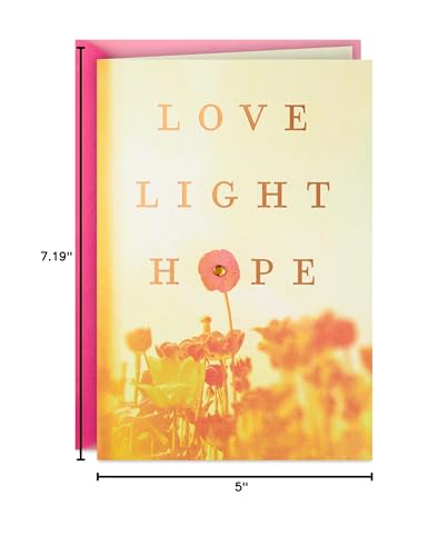 Hallmark Spiritual Easter Card (Love, Light, Hope) for Friends, Neighbors, Siblings