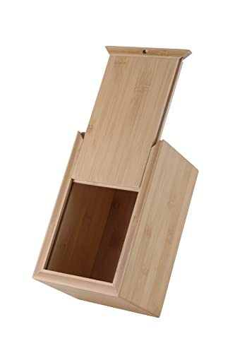Silicute Medium Bamboo Pet Urns for Dog Ashes, Bamboo Wooden Pet Urn for Funerals and Memorials, Sturdy Wood Keepsake Memory Box