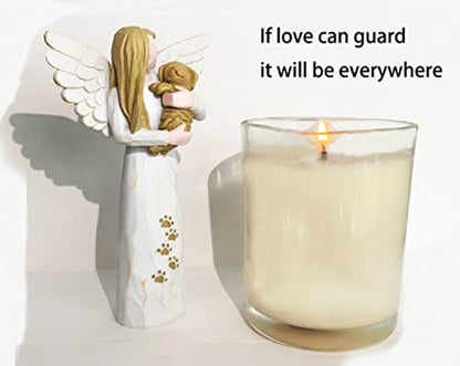 Dog Memorial Gifts for Loss of Dog, Pet Memorial Gifts, Pet Memorial Stone,Pet Sympathy Gifts Dog Memorial Gifts(White)