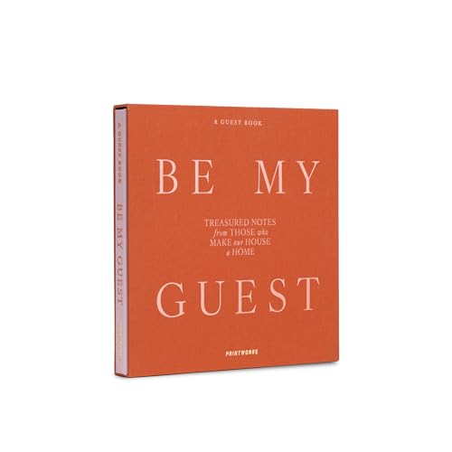 PrintWorks Guest Book, Pink & Rust - 100-Page Wedding Keepsake Album - color: Pink/Rust
