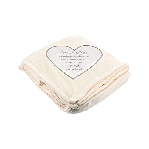 Pavilion Gift Company - Love You Niece - 50" x 60" Royal Plush Neutral Colored Couch Bed Throw Blanket Birthday Gift from Aunt Uncle - style: Love you Niece