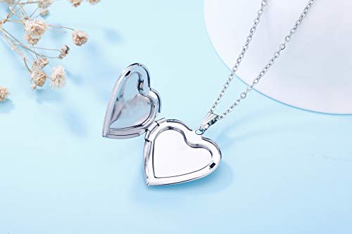 Locket Necklace That Holds Pictures "I Love You to the Moon and Back" Photo Memory Lockets Necklaces - color: I Love You to the Moon and Back