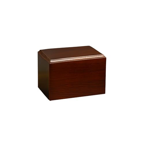 Companion Urn for Human, Infant and Pet Ashes, Cremation and Aquamation Urn for Adults, Infants, and Pets, Memorial Keepsake Urn (Cherry, Small) - color: Cherry, size: Small