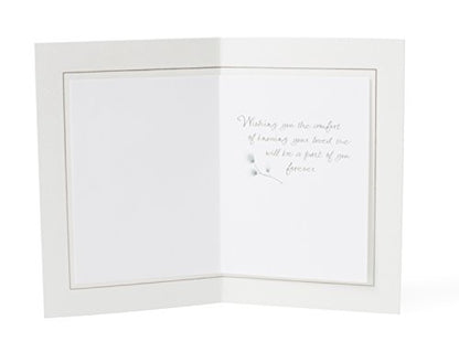 Hallmark Sympathy Card (Loved, Honored, Remembered) - size: 5 inches x 7.2 inches
