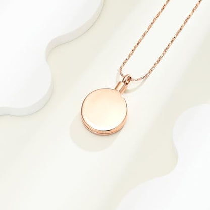 Tree of Life Teardrop Urn Necklace for Ashes Teardrop Crystal Cremation Jewelry Celtic knot Ashes Pendant Stainless Steel Keepsake Memorial Jewelry for Women Men - color: B-Rosegold