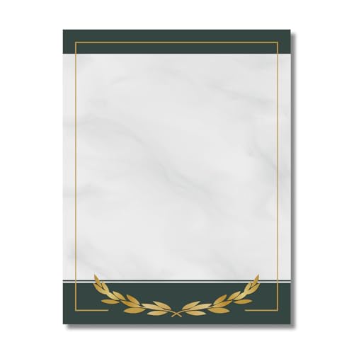 PaperDirect Intricate Gold Fanciful Laurels Border Papers, Elegant Gold Design, 8.5 x 11, Acid-Free, Ideal for Invitations, Announcements, Certificates, Scrapbooking, Cards, 25 Sheets - color: Intricate Gold Fanciful Laurel Invite Special Event Celebratio
