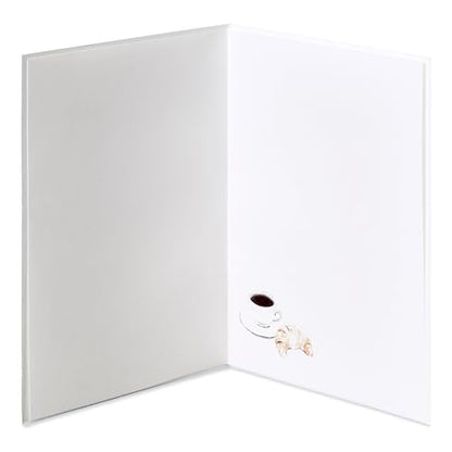 Papyrus Blank Card (Coffee and Croissant) - color: FSC Cafe Breakfast