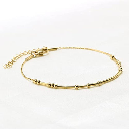 Best Friend Birthday Gifts Morse Code Bracelets For Women Mothers Day Birthday Christmas Gifts For Sister Daughter Grandmother Stainless Steel Jewelry Friendships Inspirational Gifts For Women - style: Gold: A new chapter