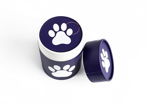 Paw Print Scattering Tube for Pet Ashes-Pet Cremation Urn (Medium Urn-50 Cubic Inches) - size: Medium