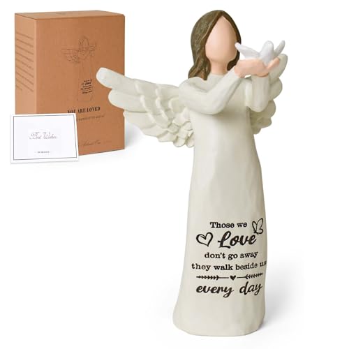 Guardian Angel Figurines with Dove, Sympathy Gifts for Loss of Loved One - style: Sympathy Gifts
