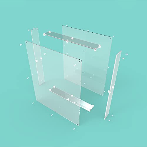 16x20 Acrylic Shadow Box, Assemble Display Case, DIY Tabletop/Wall Mount Display Frame, All Clear Memory Box for Dried Flowers/Kids Room/Birthday/Wedding(16x20x3”, Assemble Frame) - size: 16x20", Assembly Frame