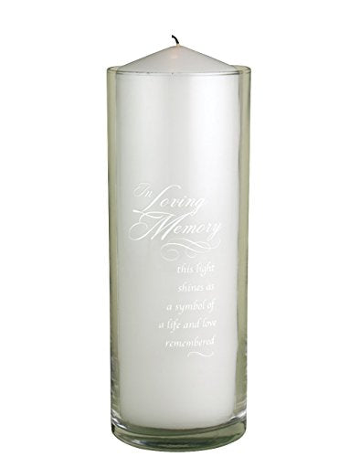 Hortense B. Hewitt in Loving Memory Glass Vase - This Light Shines as a Symbol of Life and Love Remembered, 9" x 3"
