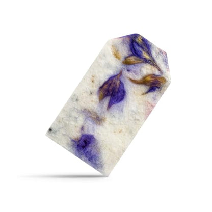 50 Purple Plantable Seed Paper Tags with Wildflower Seeds - style: 50 Purple Blank Tags