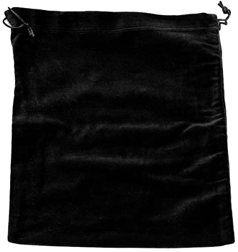 Extra Large Black Velvet Cremains Bag for Ashes - Extra Large Size 13"L x 15"H - for Holding 400 Cubic Inches of Pet or Human Cremains - Includes Plastic Bag for Ashes - color: Black, size: Extra Large