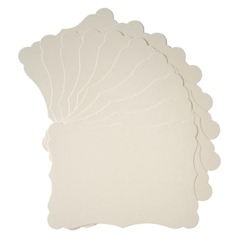 50 Pack Shiny Cream Color Blank Cardstock Greeting Cards, 4x6IN - color: Cream Color, size: 4x6IN
