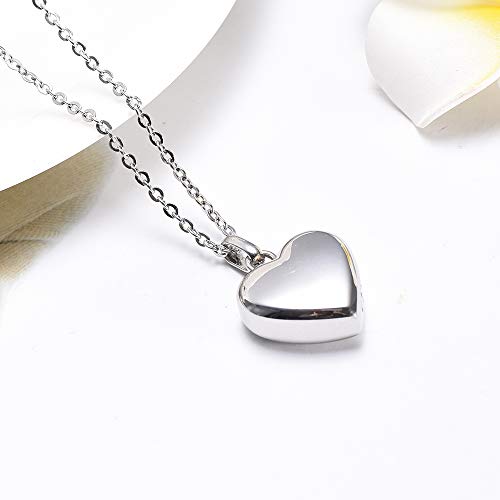 Pet Urn Necklace Heart Memorial Urn Pendant Dog Cat Keepsake Funeral Jewelry 316L Stainess Steel Paw Print Cremation Jewelry - color: One Paw