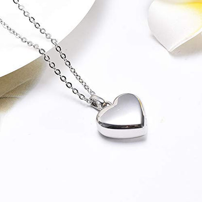 Pet Urn Necklace Heart Memorial Urn Pendant Dog Cat Keepsake Funeral Jewelry 316L Stainess Steel Paw Print Cremation Jewelry - color: One Paw